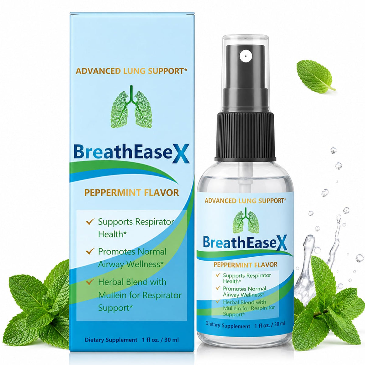 Breatheasex Spray Pulmonaire 30ml vue de face