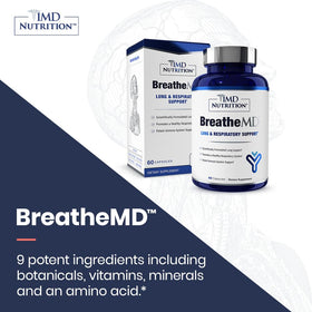 BreatheMD 1MD Nutrition capsules dans une main