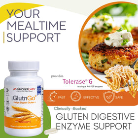 Bricker Labs GlutnGo capsules sur une table