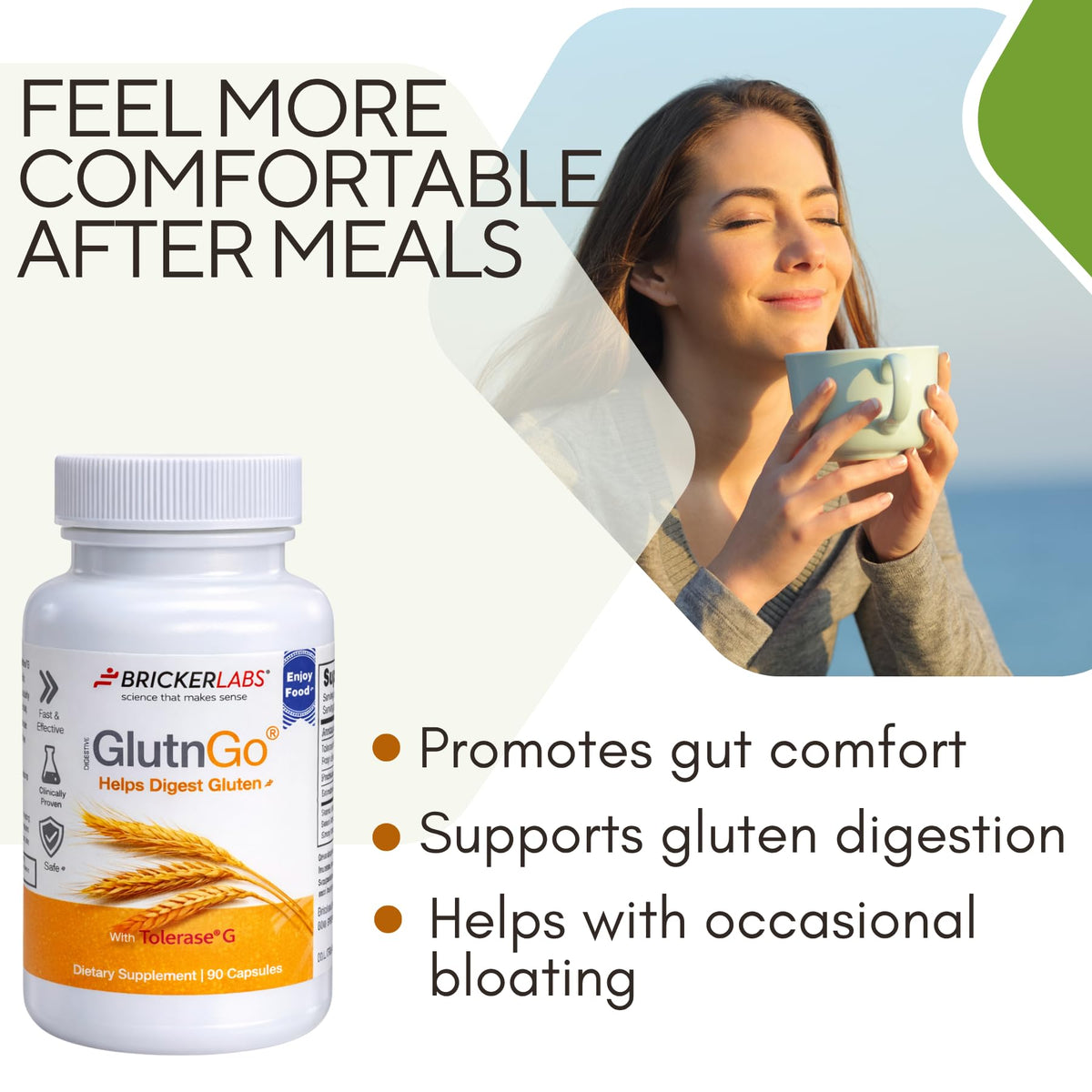 Bricker Labs GlutnGo en situation de repas