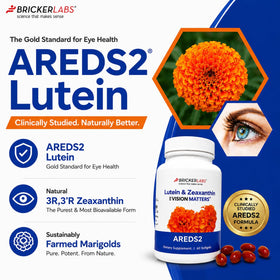 Bricker Labs Luteine + Zéaxanthine 60 gélules molles emballage