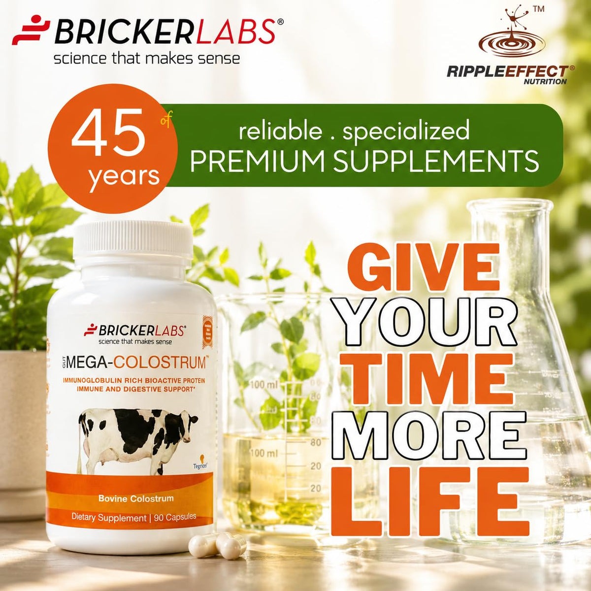 Bricker Labs Mega-Colostrum Capsules 1000 mg nutritional information