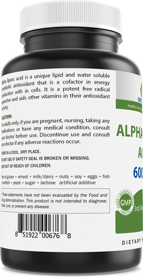 Brieofood Acide Alpha-Lipoïque capsules sur fond blanc