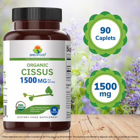 Brieofood Cissus Quadrangularis sur une table en bois