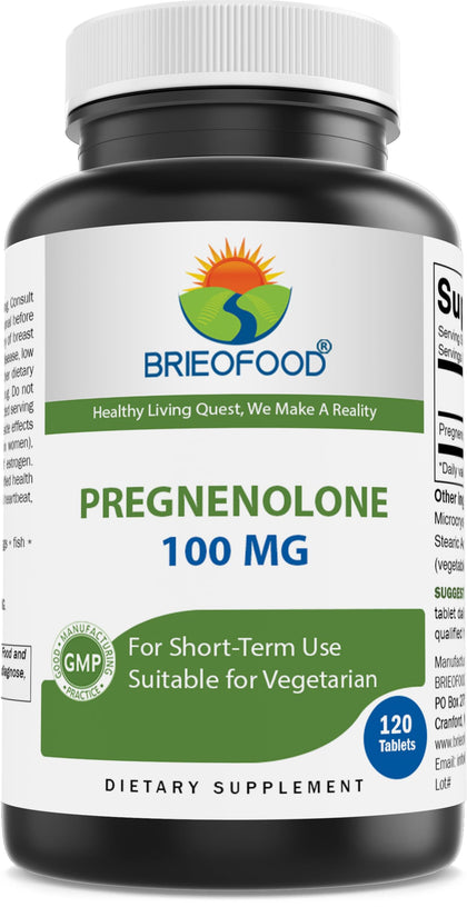 Brieofood Complément Alimentaire 100 mg 120 Comprimés - vue avant