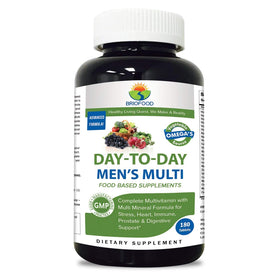 Brieofood Multivitamines Quotidiennes pour Hommes 180 Comprimés, vue de face
