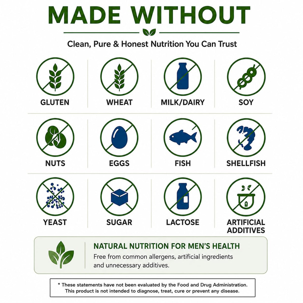 Brieofood Multivitamines Quotidiennes pour Hommes, présentation avec des légumes