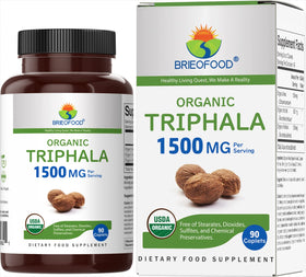 Brieofood Triphala Bio 1500mg boîte avant vue