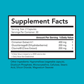Bright Naturals Glycevia capsules montrées sur une table