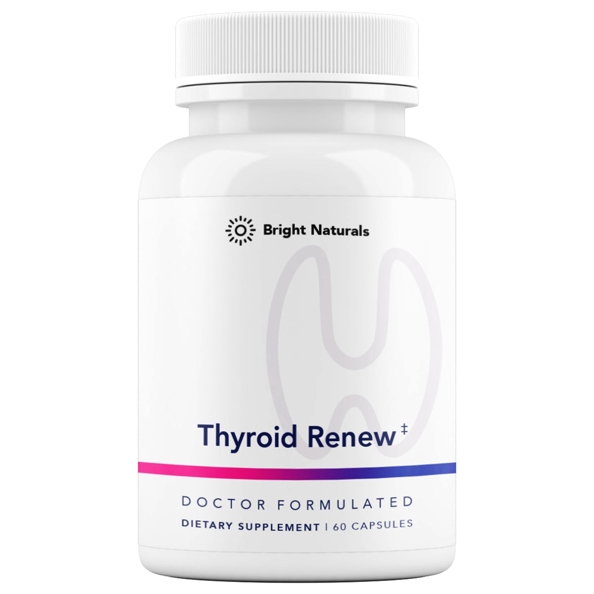 Bright Naturals Thyroid Renew 60 Capsules - vue de face