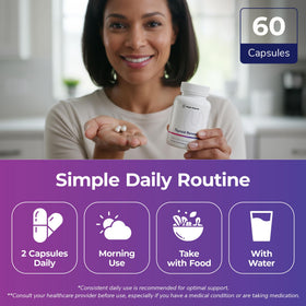Bright Naturals Thyroid Renew - capsules avec verre d'eau