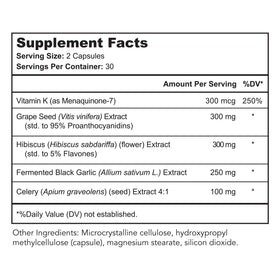 Bright Naturals Vaso Calm capsules ouvertes avec ingrédients