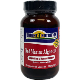 Bright Nutrition Algue Marine Rouge 500 gélules sur fond blanc