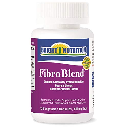Bright Nutrition FibroBlend 120 Capsules vue avant avec étiquette détaillée
