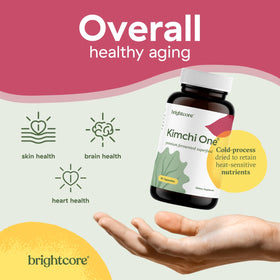Brightcore Kimchi One capsules ouvertes, montrant le contenu