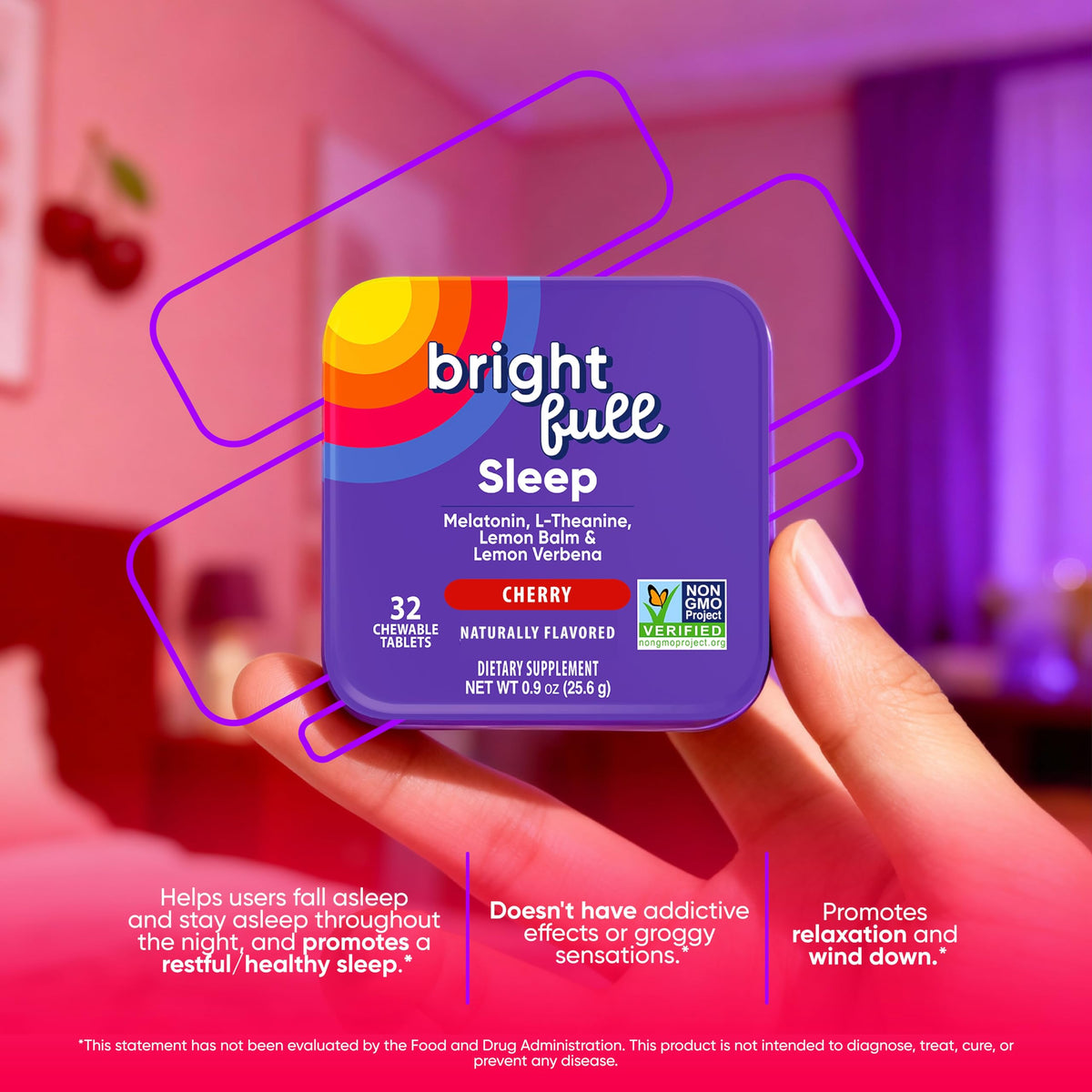 BRIGHTFULL comprimés à mâcher, étiquette de la boîte