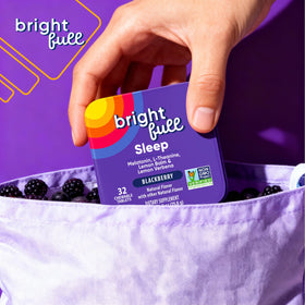 BRIGHTFULL comprimés à mâcher sommeil, affichage des ingrédients sur l'emballage
