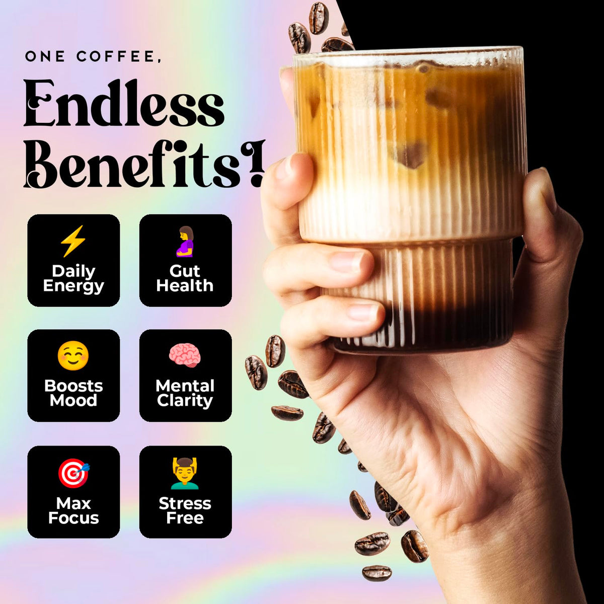 BRIODOSE MUSHROOM COFFEE en préparation avec de l'eau chaude