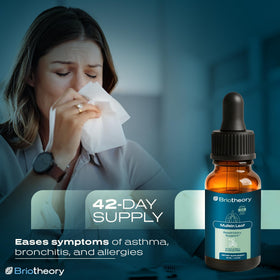 BRIOTHEORY Extrait de Feuille de Molène 60 ml sur une table en bois