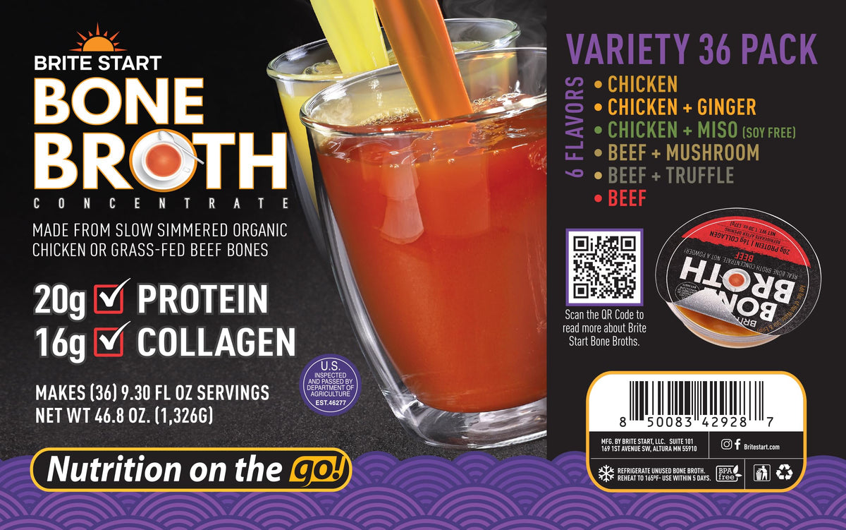 Brite Start Bouillon en Gel - Saveur Poulet avec Gingembre