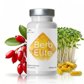 BrocElite BerbElite 350mg Berbérine HCL et Complexe de Graines de Brocoli, vue avant