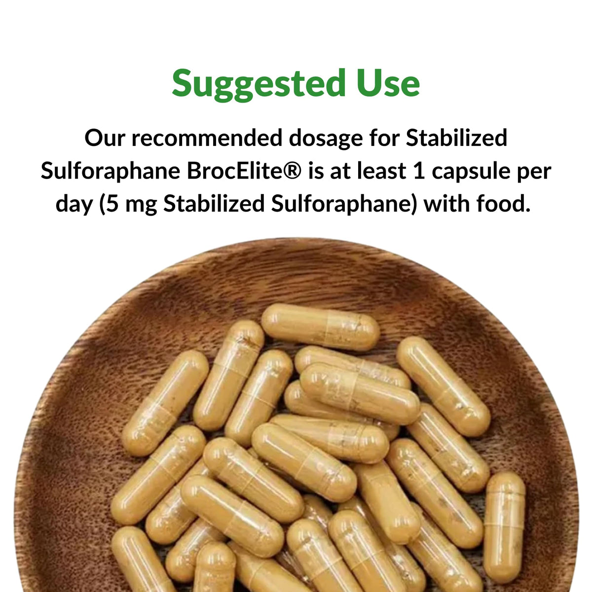 BrocElite Broccoli Sulforaphane 30 Capsules, mise en scène sur une table