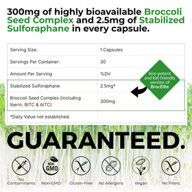 BrocElite Kids capsule ouverte avec poudre sur une cuillère