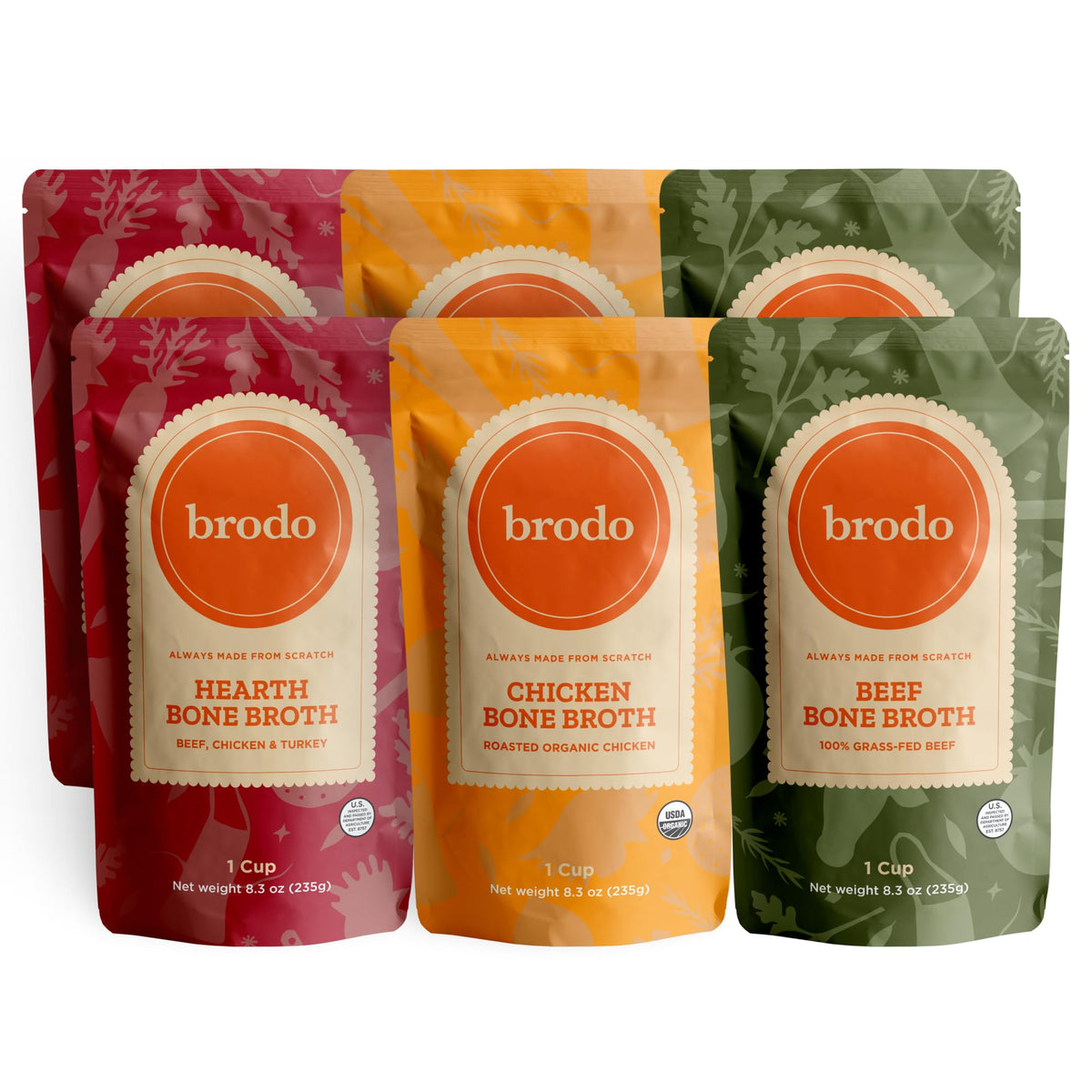 Brodo bouillon osseux riche en collagène 6 sachets de 240 ml