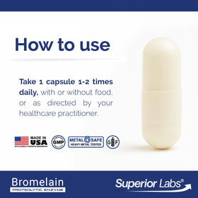 Bromélaïne 500mg quality Labs emballage et capsules