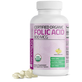 Bronson Acide Folique 800 mcg 360 comprimés boîte avant
