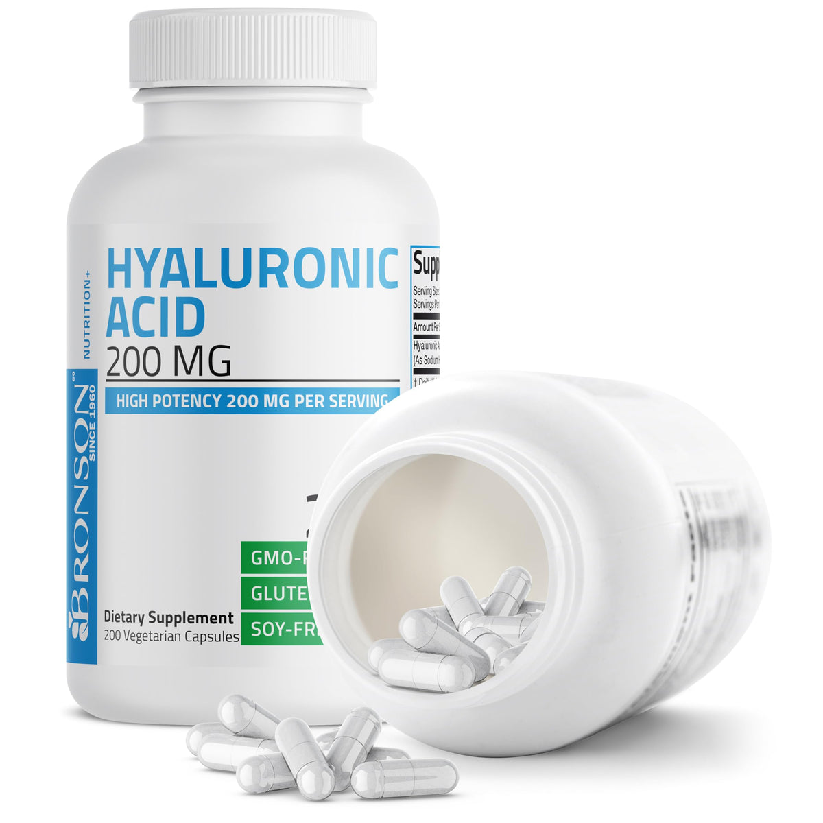 Bronson Acide Hyaluronique 200 mg détails des ingrédients