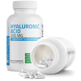 Bronson Acide Hyaluronique 200 mg, vue du dessous du flacon