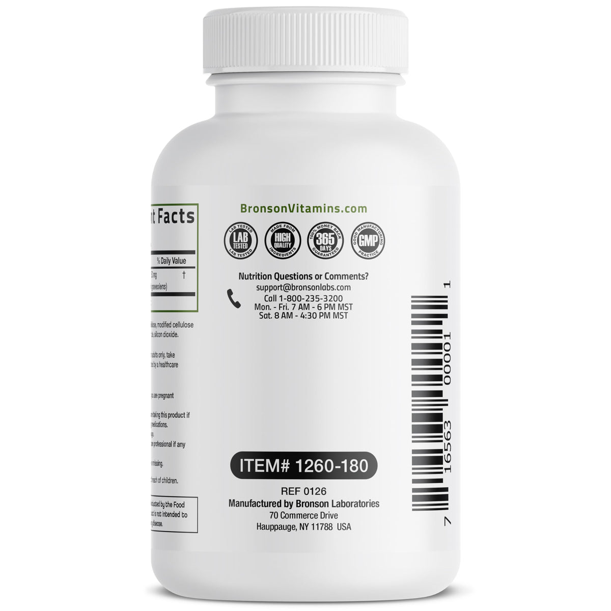 Bronson Apigenin 50mg capsules dans leur emballage