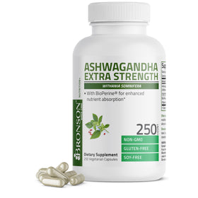Bronson Ashwagandha 250 capsules vue avant