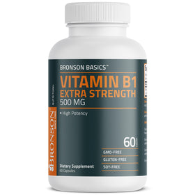 Bronson B1 Extra Fort 500 MG, capsules dans un verre