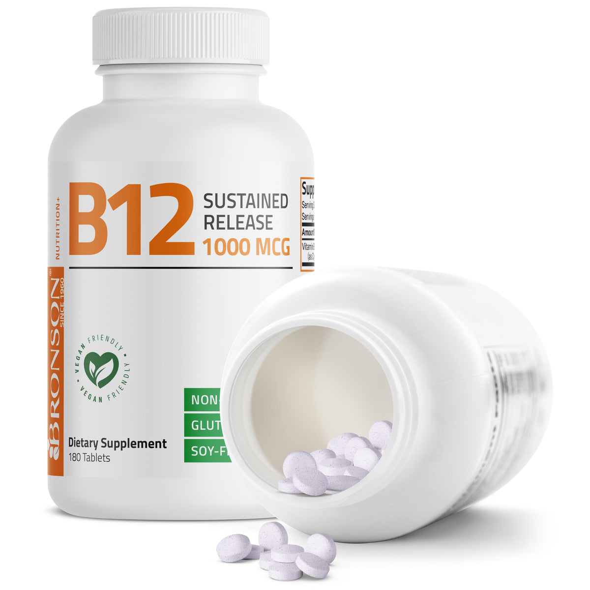 Bronson B12 1000 MCG, vue latérale de l'emballage