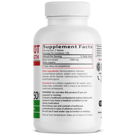 Bronson Complément Alimentaire Betterave Double Force 1000 MG arrière vue