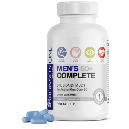 Bronson Complément Alimentaire Multivitamines 50+ 360 comprimés vue avant
