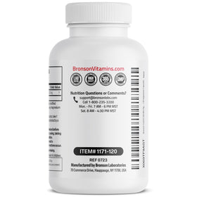 Bronson CoQ10 200 mg, étiquette avec ingrédients et dosage