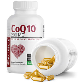 Bronson CoQ10 200 mg, présentation des capsules dans un bol
