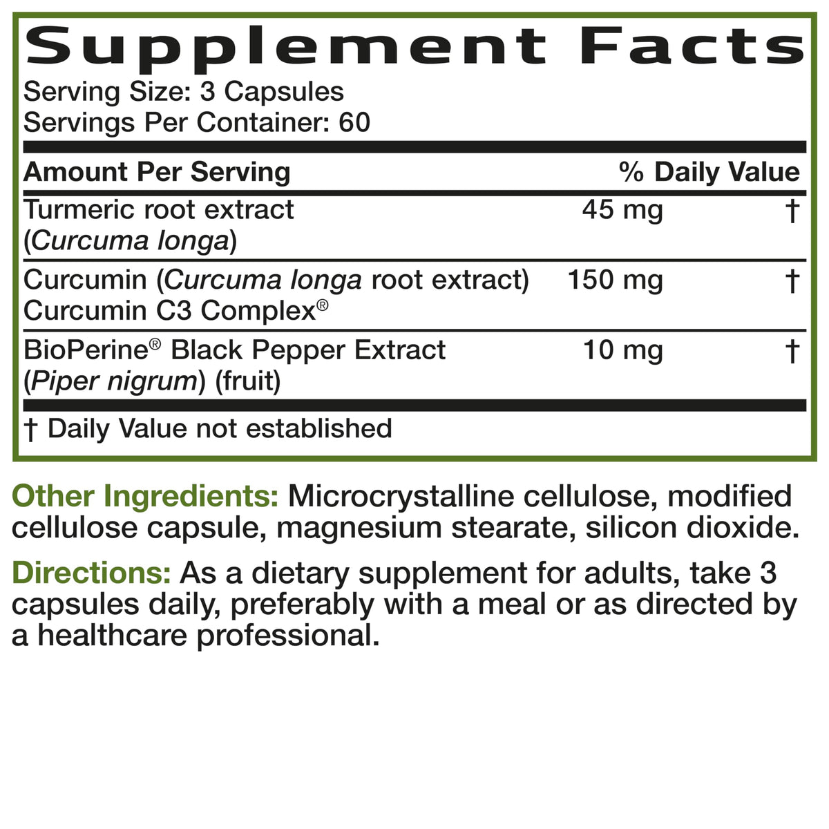 Bronson Curcuma Curcumin Extra, vue du flacon avec arrière-plan naturel