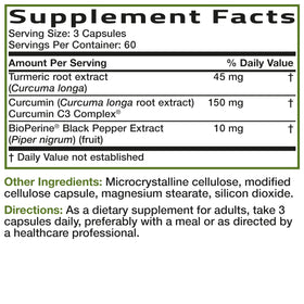 Bronson Curcuma Curcumin Extra, vue du flacon avec arrière-plan naturel