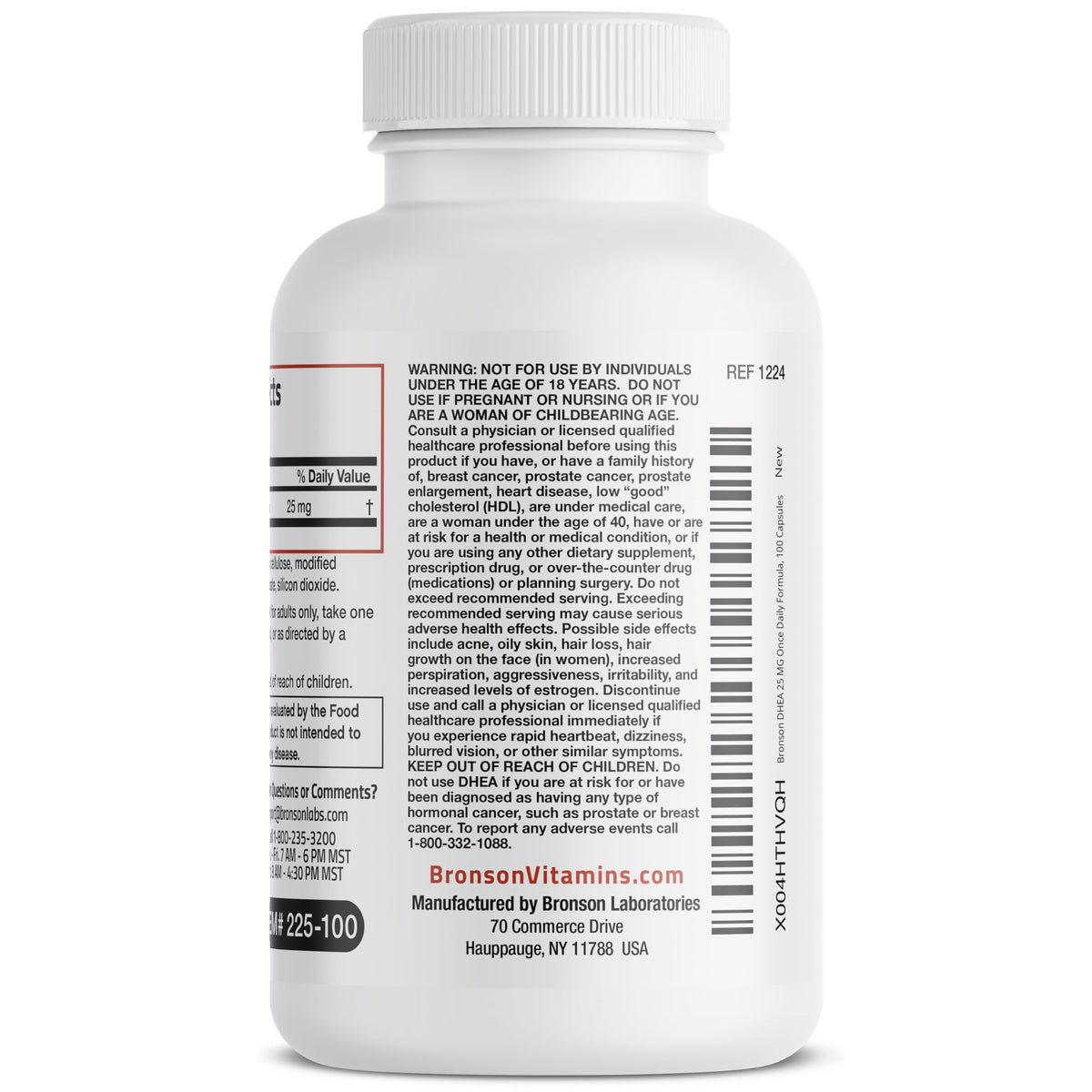 Bronson DHEA 25mg, gélules dans un environnement de bien-être