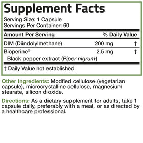 Bronson DIM 200 mg capsules végétariennes avec étiquette