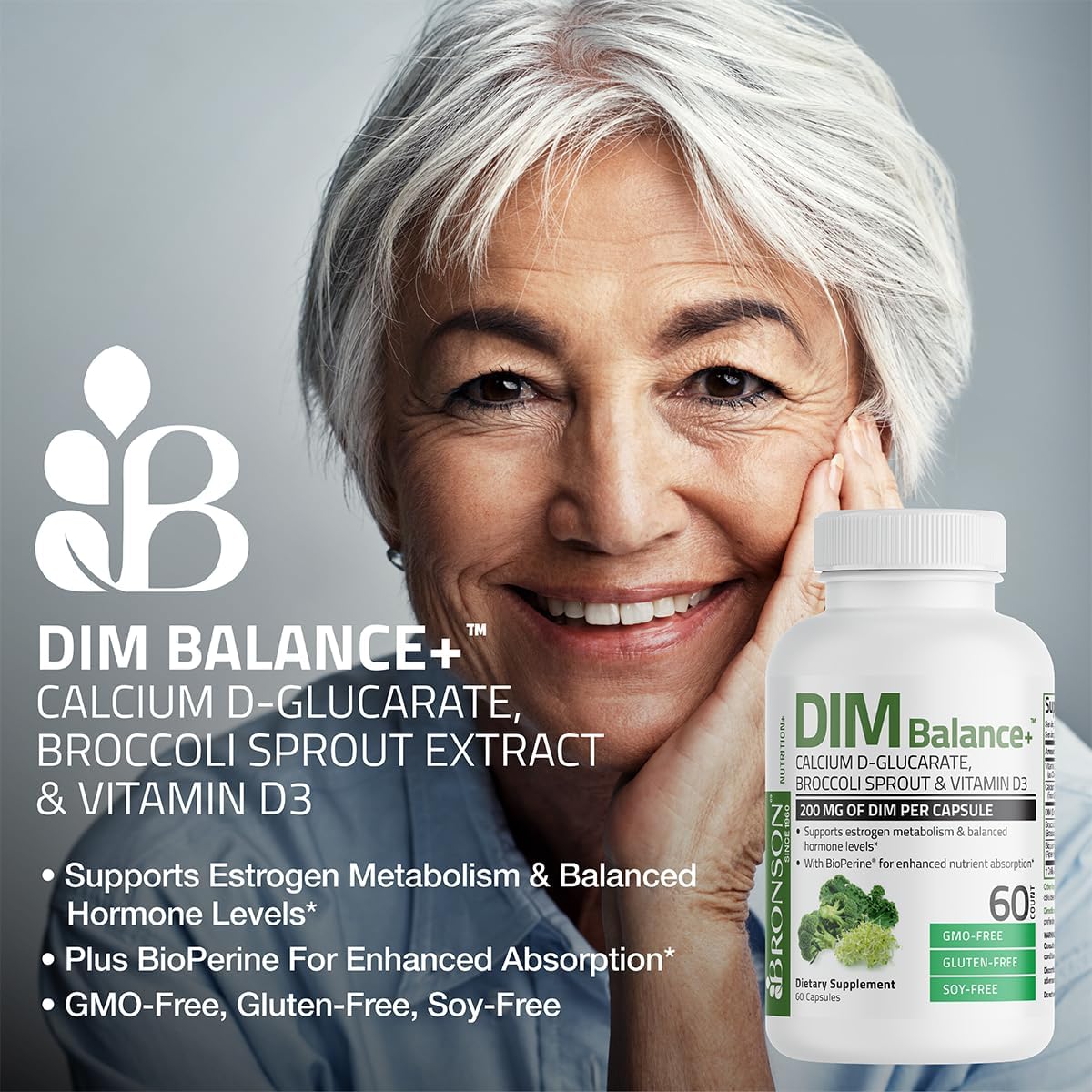 Bronson DIM Balance+ 200 mg 30 capsules végétariennes, ingrédients