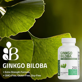 Bronson Ginkgo Biloba 250 capsules, présentation des gélules