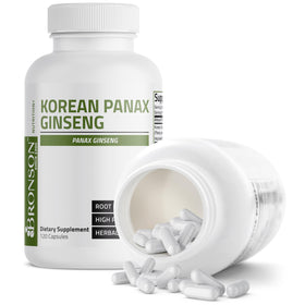 Bronson Ginseng Coréen Panax 120 capsules avec fond neutre