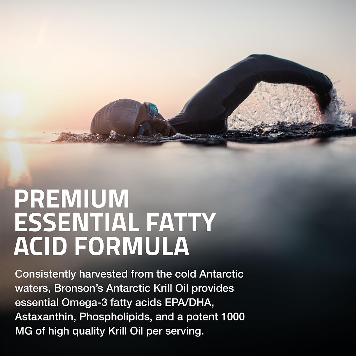 Bronson Huile de Krill Antarctique 1000 mg 120 gélules - emballage