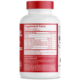 Bronson Huile de Krill Antarctique 1000 mg 120 gélules - étiquette