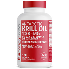 Bronson Huile de Krill Antarctique 1000 mg - gélules sur une surface